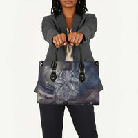 Egyptian Heh and Hauhet Leather Bag Serpent Duo Design Cosmic Infinity and Eternal Balance Motif