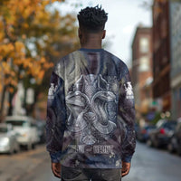 Egyptian Heh and Hauhet Long Sleeve Shirt Serpent Duo Design Cosmic Infinity and Eternal Balance Motif