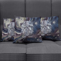 Egyptian Heh and Hauhet Pillow Cover Serpent Duo Design Cosmic Infinity and Eternal Balance Motif