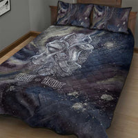 Egyptian Heh and Hauhet Quilt Bed Set Serpent Duo Design Cosmic Infinity and Eternal Balance Motif