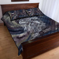Egyptian Heh and Hauhet Quilt Bed Set Serpent Duo Design Cosmic Infinity and Eternal Balance Motif