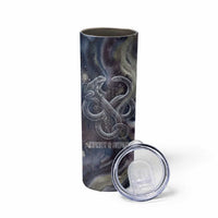 Egyptian Heh and Hauhet Skinny Tumbler Serpent Duo Design Cosmic Infinity and Eternal Balance Motif