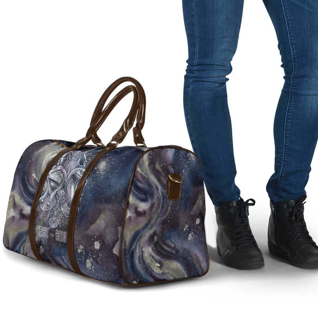 Egyptian Heh and Hauhet Travel Bag Serpent Duo Design Cosmic Infinity and Eternal Balance Motif