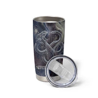 Egyptian Heh and Hauhet Tumbler Cup Serpent Duo Design Cosmic Infinity and Eternal Balance Motif
