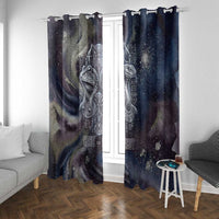 Egyptian Heh and Hauhet Window Curtain Serpent Duo Design Cosmic Infinity and Eternal Balance Motif