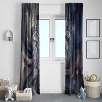 Egyptian Heh and Hauhet Window Curtain Serpent Duo Design Cosmic Infinity and Eternal Balance Motif