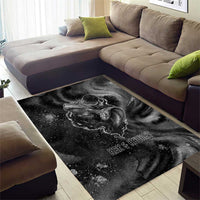 Kek and Kauket Egyptian Area Rug Primordial Darkness Design Cosmic Frogs and Serpents