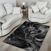 Kek and Kauket Egyptian Area Rug Primordial Darkness Design Cosmic Frogs and Serpents