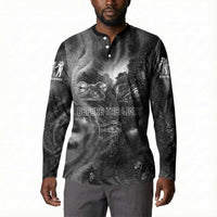 Kek and Kauket Egyptian Button Sweatshirt Primordial Darkness Design Cosmic Frogs and Serpents