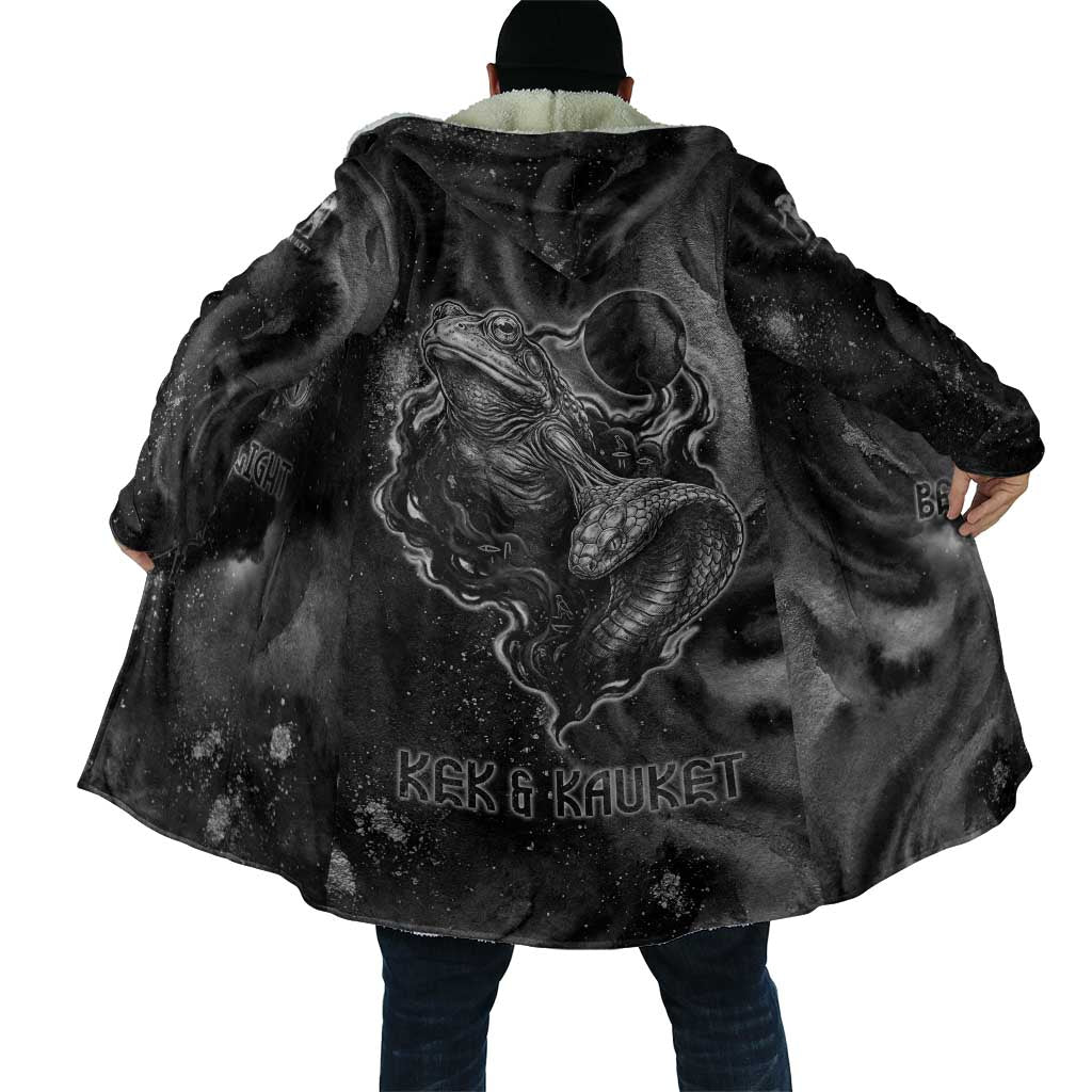 Kek and Kauket Egyptian Cloak Primordial Darkness Design Cosmic Frogs and Serpents