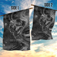Kek and Kauket Egyptian Garden Flag Primordial Darkness Design Cosmic Frogs and Serpents