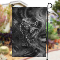 Kek and Kauket Egyptian Garden Flag Primordial Darkness Design Cosmic Frogs and Serpents