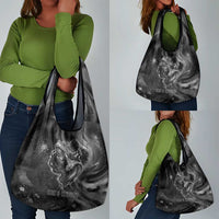 Kek and Kauket Egyptian Grocery Bag Primordial Darkness Design Cosmic Frogs and Serpents