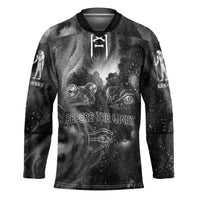 Kek and Kauket Egyptian Hockey Jersey Primordial Darkness Design Cosmic Frogs and Serpents