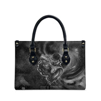 Kek and Kauket Egyptian Leather Bag Primordial Darkness Design Cosmic Frogs and Serpents