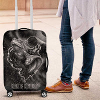 Kek and Kauket Egyptian Luggage Cover Primordial Darkness Design Cosmic Frogs and Serpents