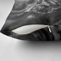 Kek and Kauket Egyptian Pillow Cover Primordial Darkness Design Cosmic Frogs and Serpents