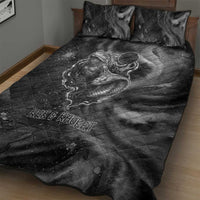 Kek and Kauket Egyptian Quilt Bed Set Primordial Darkness Design Cosmic Frogs and Serpents