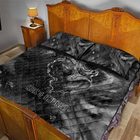 Kek and Kauket Egyptian Quilt Bed Set Primordial Darkness Design Cosmic Frogs and Serpents