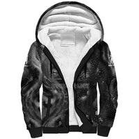 Kek and Kauket Egyptian Sherpa Hoodie Primordial Darkness Design Cosmic Frogs and Serpents