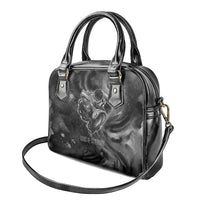 Kek and Kauket Egyptian Shoulder Handbag Primordial Darkness Design Cosmic Frogs and Serpents