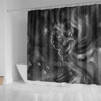 Kek and Kauket Egyptian Shower Curtain Primordial Darkness Design Cosmic Frogs and Serpents