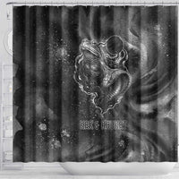 Kek and Kauket Egyptian Shower Curtain Primordial Darkness Design Cosmic Frogs and Serpents