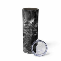 Kek and Kauket Egyptian Skinny Tumbler Primordial Darkness Design Cosmic Frogs and Serpents