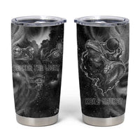 Kek and Kauket Egyptian Tumbler Cup Primordial Darkness Design Cosmic Frogs and Serpents