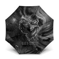 Kek and Kauket Egyptian Umbrella Primordial Darkness Design Cosmic Frogs and Serpents