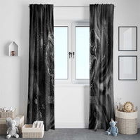 Kek and Kauket Egyptian Window Curtain Primordial Darkness Design Cosmic Frogs and Serpents