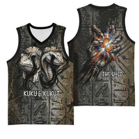 Egypt Kek and Kauket Basketball Jersey Ancient Void Theme with Frog and Serpent Duality