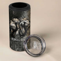 Egypt Kek and Kauket 4 in 1 Can Cooler Tumbler Ancient Void Theme with Frog and Serpent Duality