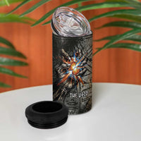Egypt Kek and Kauket 4 in 1 Can Cooler Tumbler Ancient Void Theme with Frog and Serpent Duality
