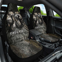 Egypt Kek and Kauket Car Seat Cover Ancient Void Theme with Frog and Serpent Duality