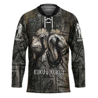 Egypt Kek and Kauket Hockey Jersey Ancient Void Theme with Frog and Serpent Duality