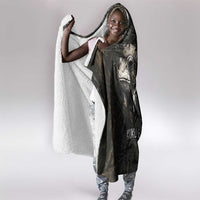 Egypt Kek and Kauket Hooded Blanket Ancient Void Theme with Frog and Serpent Duality