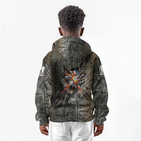 Egypt Kek and Kauket Kid Hoodie Ancient Void Theme with Frog and Serpent Duality