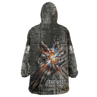 Egypt Kek and Kauket Kid Wearable Blanket Hoodie Ancient Void Theme with Frog and Serpent Duality