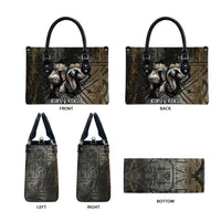 Egypt Kek and Kauket Leather Bag Ancient Void Theme with Frog and Serpent Duality