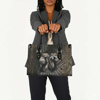 Egypt Kek and Kauket Leather Bag Ancient Void Theme with Frog and Serpent Duality