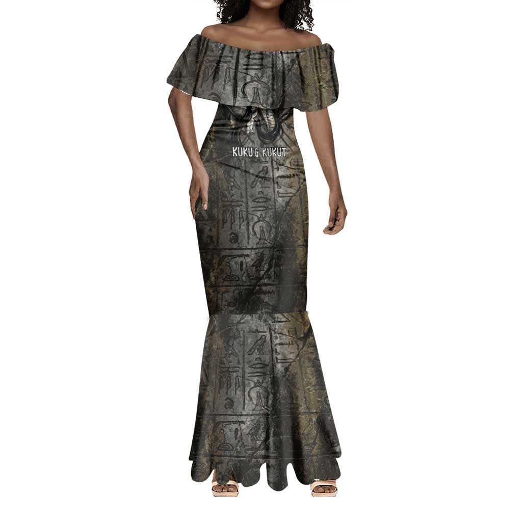 Egypt Kek and Kauket Mermaid Dress Ancient Void Theme with Frog and Serpent Duality