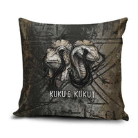 Egypt Kek and Kauket Pillow Cover Ancient Void Theme with Frog and Serpent Duality