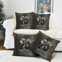 Egypt Kek and Kauket Pillow Cover Ancient Void Theme with Frog and Serpent Duality