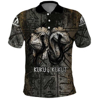 Egypt Kek and Kauket Polo Shirt Ancient Void Theme with Frog and Serpent Duality