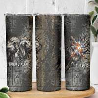 Egypt Kek and Kauket Skinny Tumbler Ancient Void Theme with Frog and Serpent Duality