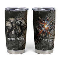 Egypt Kek and Kauket Tumbler Cup Ancient Void Theme with Frog and Serpent Duality