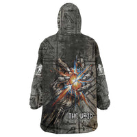 Egypt Kek and Kauket Wearable Blanket Hoodie Ancient Void Theme with Frog and Serpent Duality