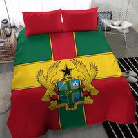 Ghana Flag Bedding Set with Coat of Arms Design