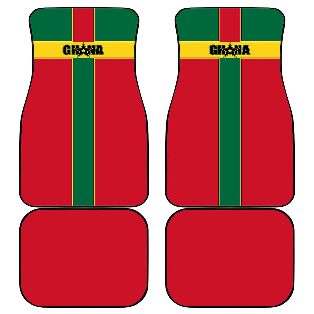 Ghana Flag Car Mats with Coat of Arms Design